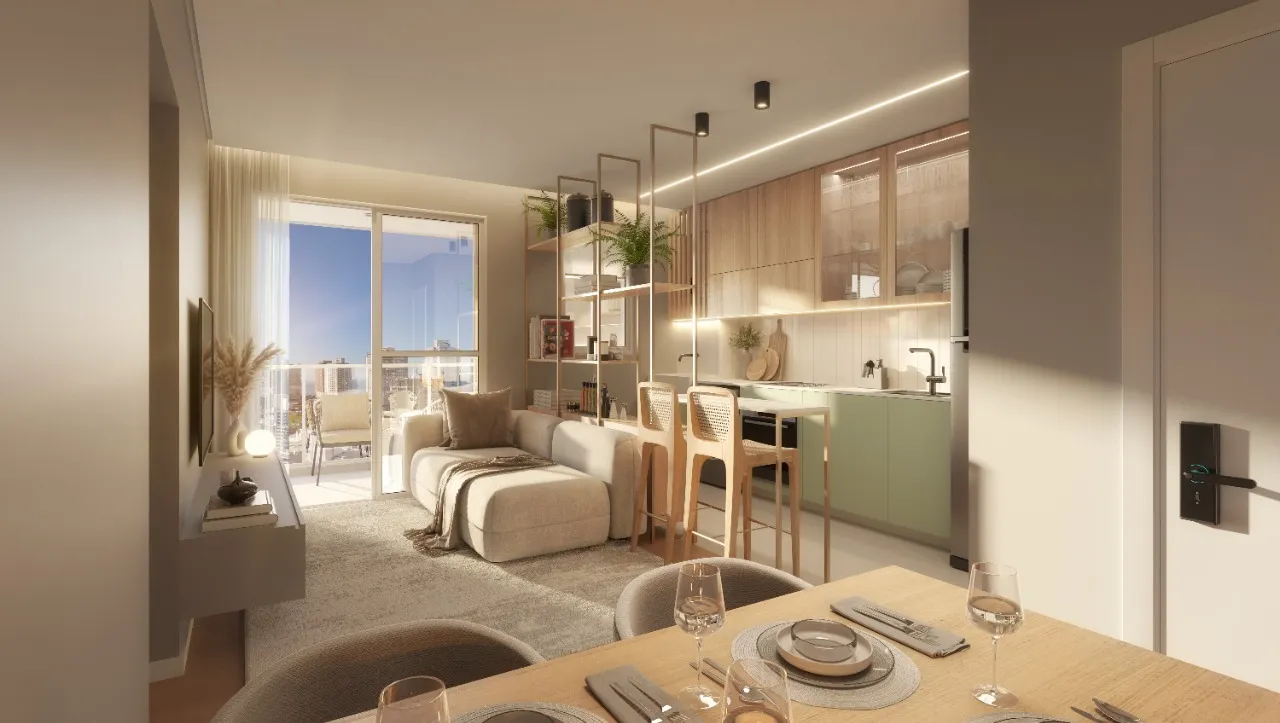 Apartamento com 1 suíte(s) mais 1 quarto(s) à venda no bairro Itacolomí em Balneário Piçarras, por R$ 976.066.57. — foto 3