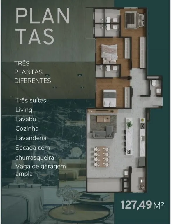 APARTAMENTO no ATIRADORES com 3 quartos para VENDA, 127 m — foto 7