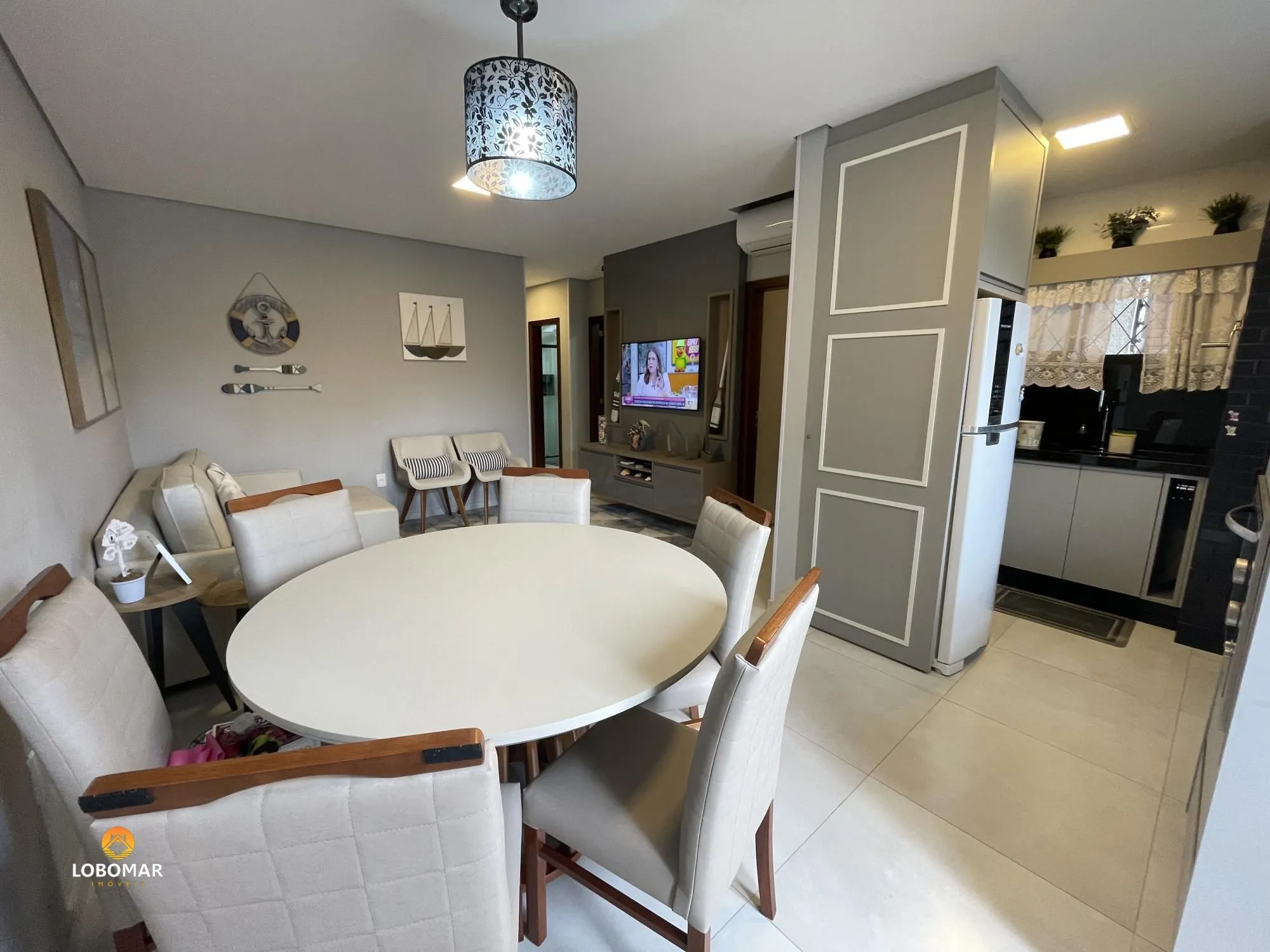 Apartamento mobiliado à apenas 270m do mar, com 3 dormitórios, em Itajuba, em Ba — foto 2