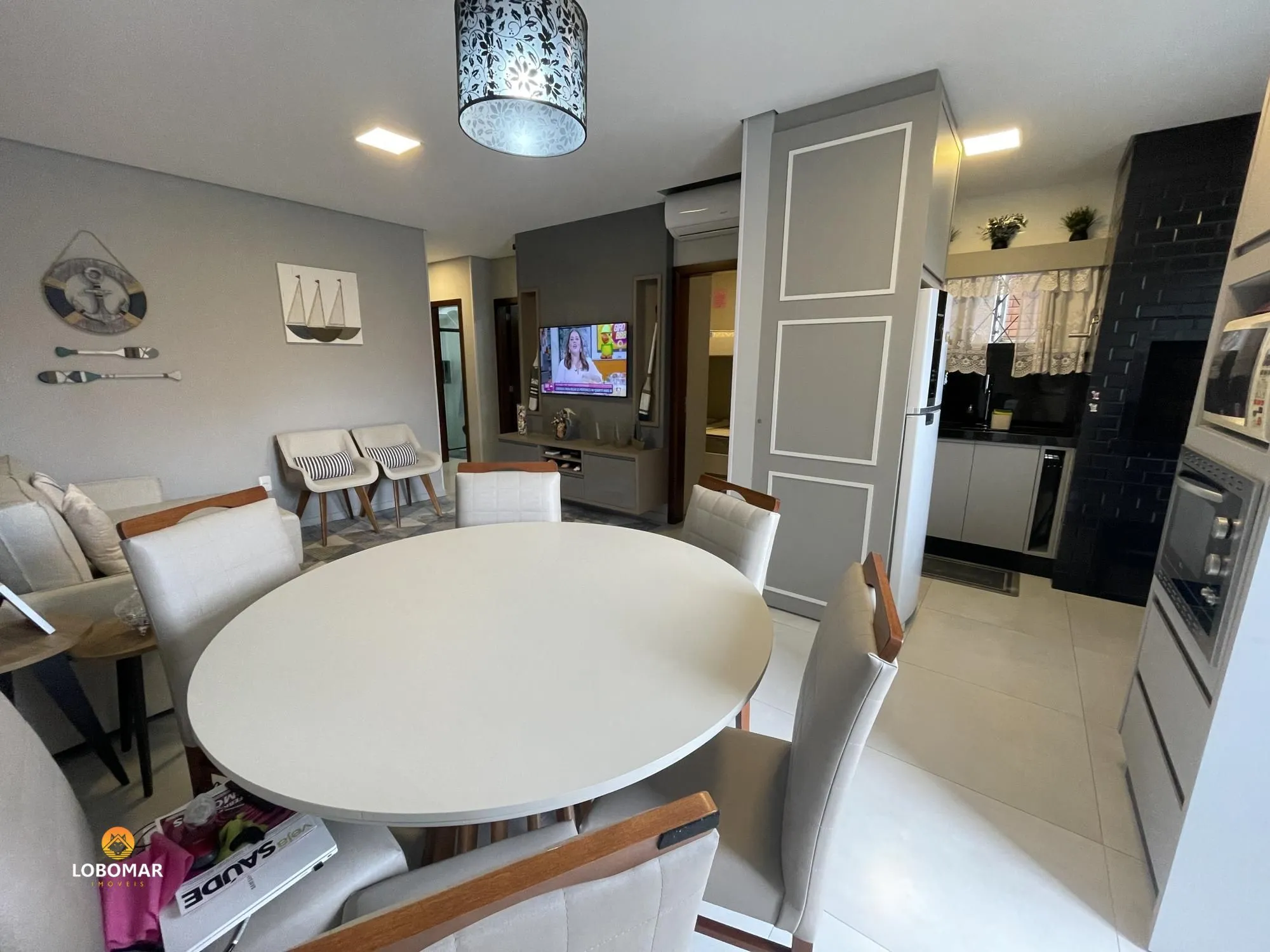 Apartamento mobiliado à apenas 270m do mar, com 3 dormitórios, em Itajuba, em Ba — foto 4