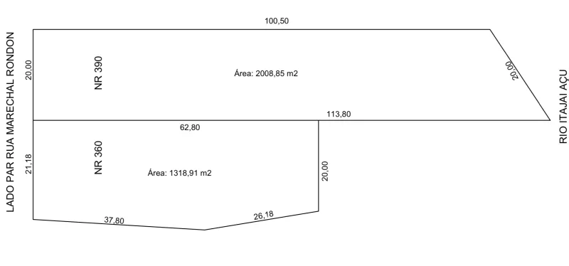 Amplos terrenos - Bairro Salto Norte - Zona Comercial 2 - foto 1