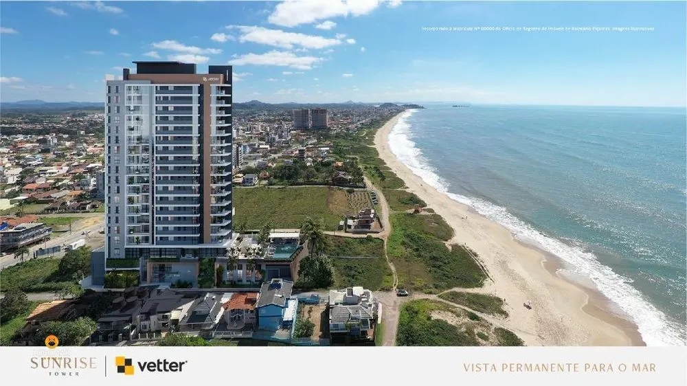 Apartamento frente mar, com vista permanente, em Balneário Piçarras, à venda por - foto 1