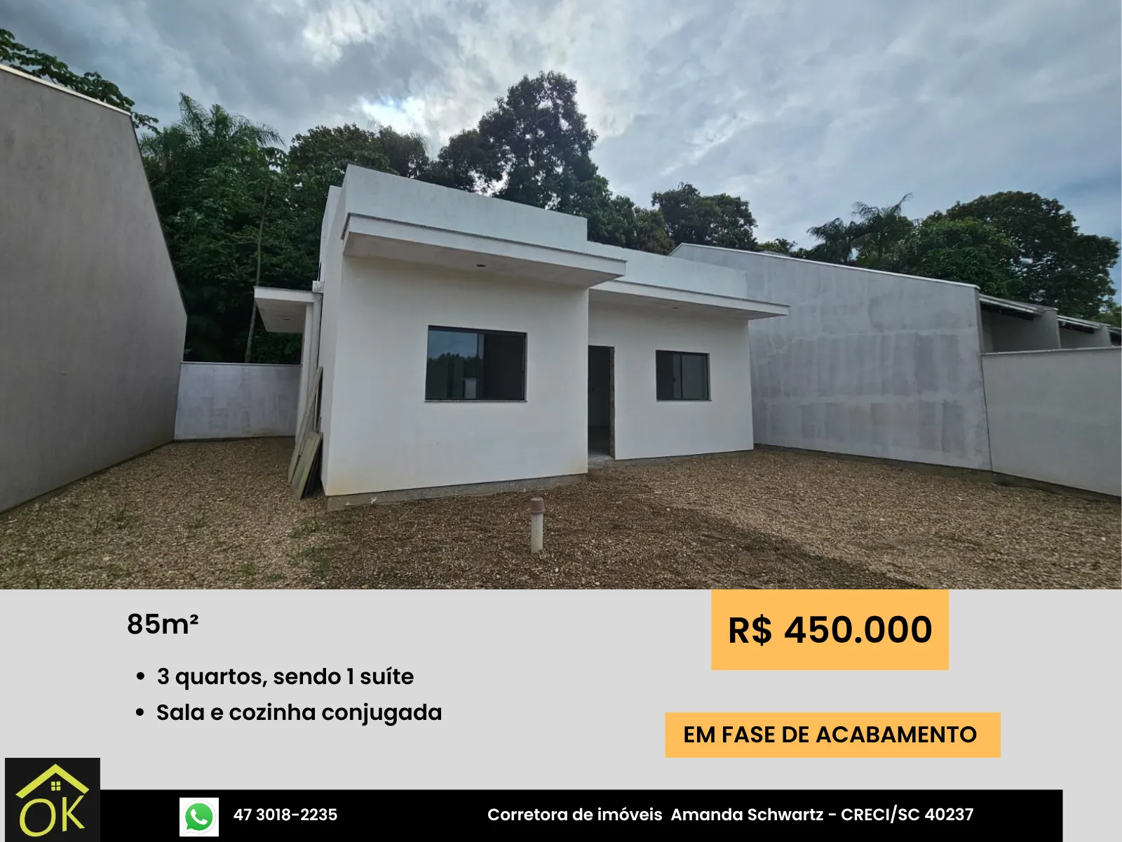 CASA NO BAIRRO POÇO GRANDE COM 3 DORMITÓRIOS - foto 1