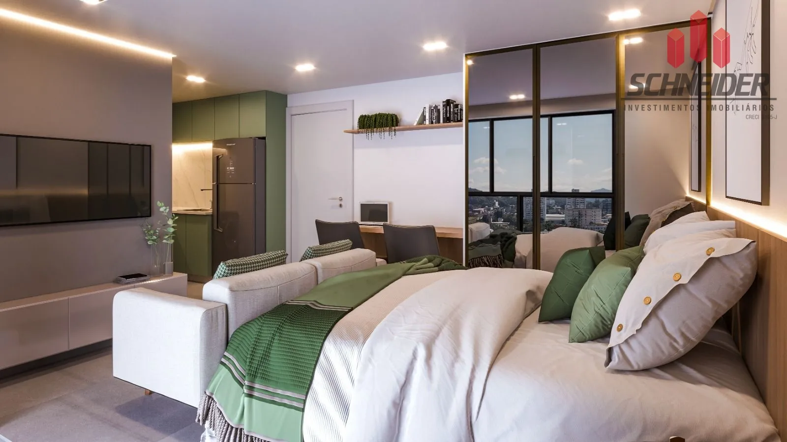 Apartamento com 1 dormitório à venda no bairro Itoupava Seca em Blumenau/SC — foto 3