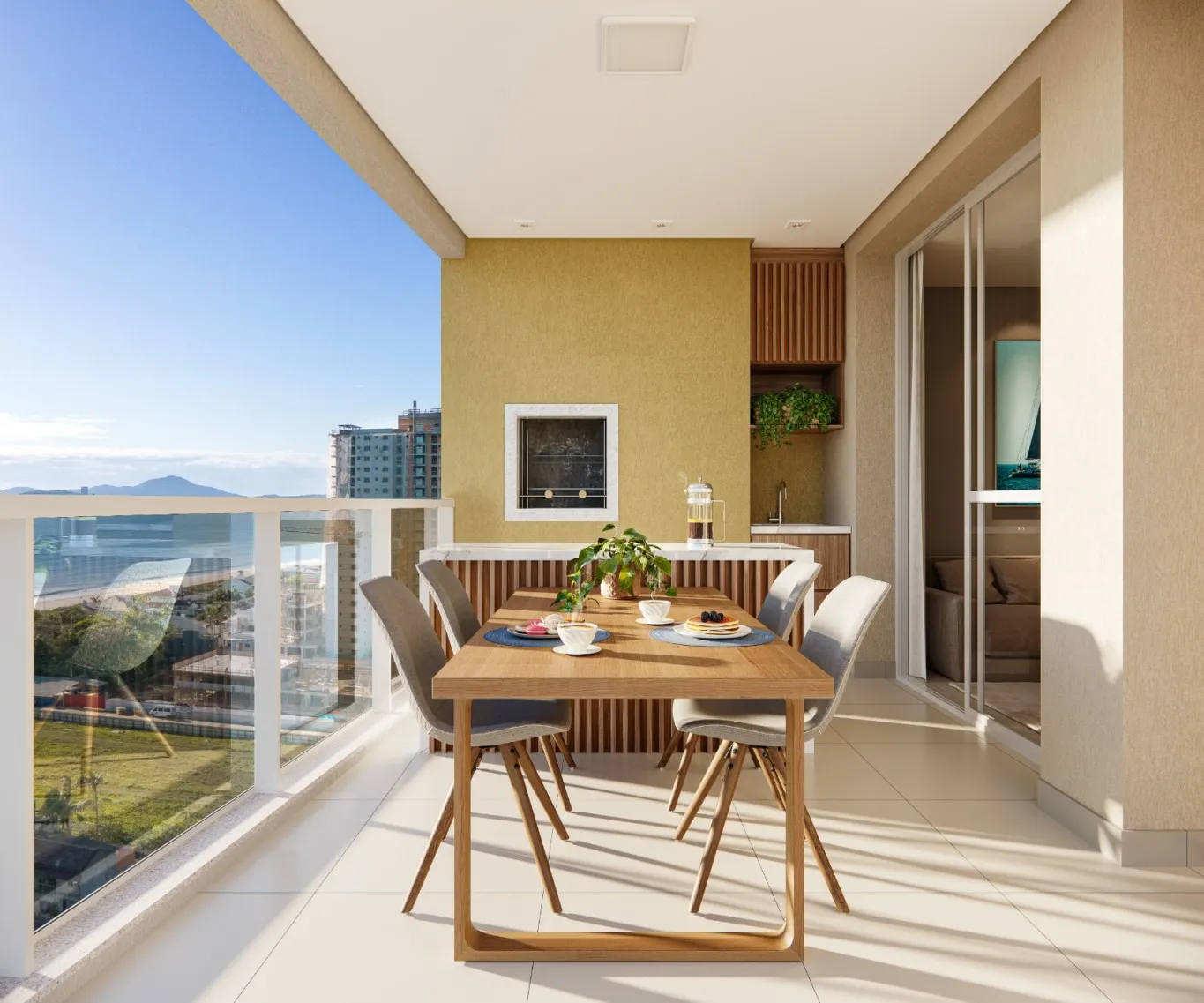 APARTAMENTO DE 3 QUARTOS COM VISTA PARA O MAR E HORIZONTE, A MENOS DE 100 METROS DA PRAIA - BALNEÁRIO PIÇARRAS! — foto 5