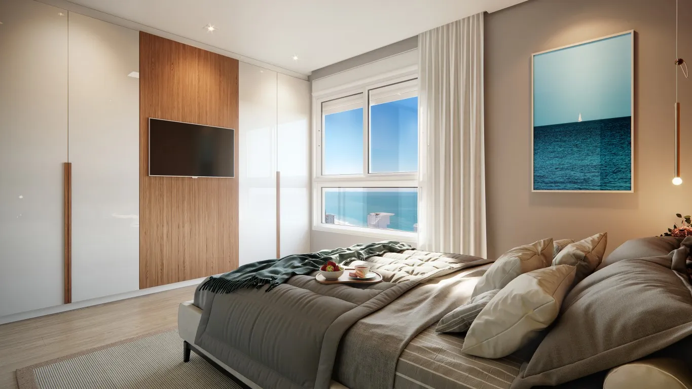 APARTAMENTO DE 3 QUARTOS COM VISTA PARA O MAR E HORIZONTE, A MENOS DE 100 METROS DA PRAIA - BALNEÁRIO PIÇARRAS! — foto 7