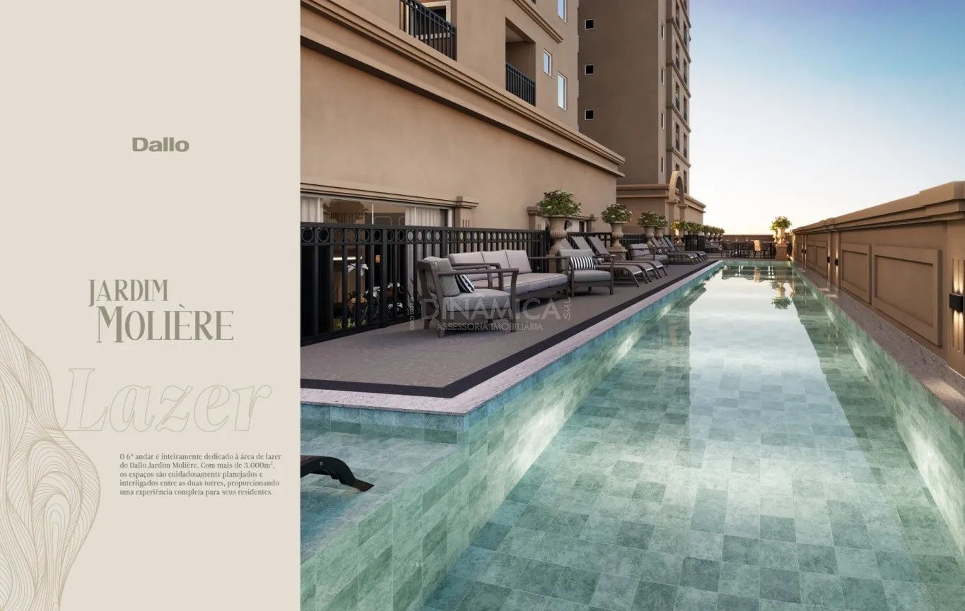 Comprar apartamento 2 suítes e 2 vagas de garagem no Dallo Jardim Molière, localizado Balneário Perequê em Porto Belo/SC. — foto 5