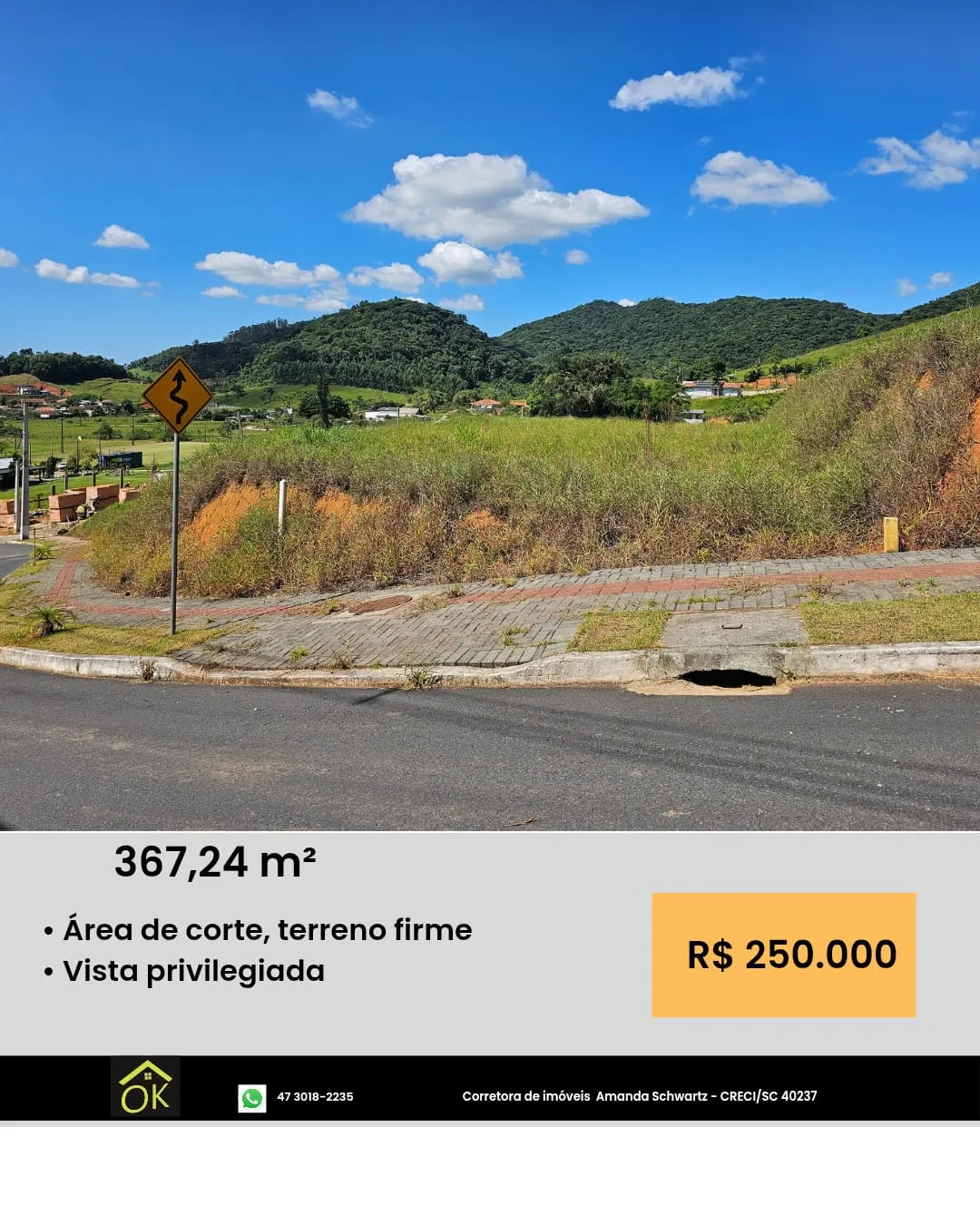 TERRENO NO BAIRRO SANTA TEREZINHA EM GASPAR - COM VISTA PRIVILEGIADA - foto 1