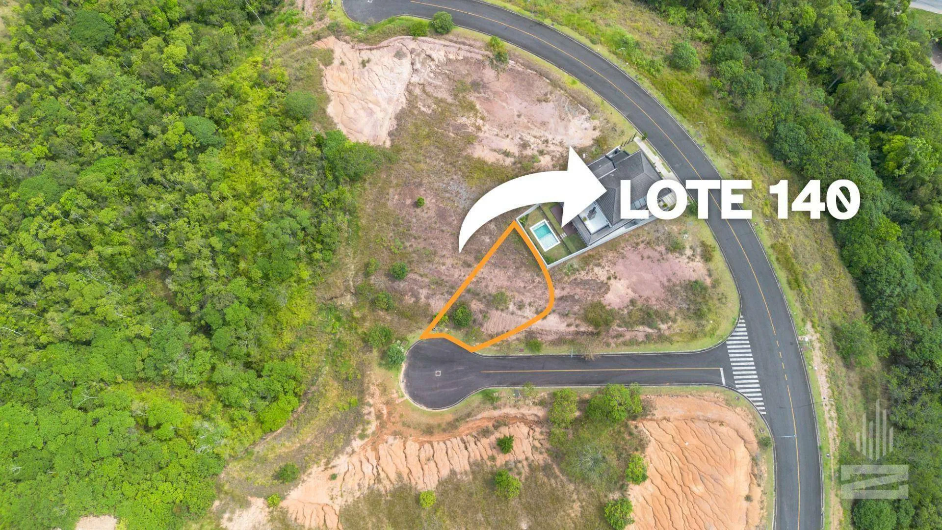 Terreno à Venda em Condomínio Fechado de Alto Padrão, 490 m por R$ 450.000,00 - Ponta Aguda - Blumenau/SC - foto 1
