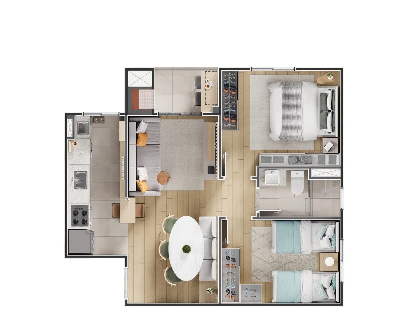 Não perca a oportunidade de morar em um Apartamento com com um Condomínio espetacular no Costa e Silva em Joinville — foto 5