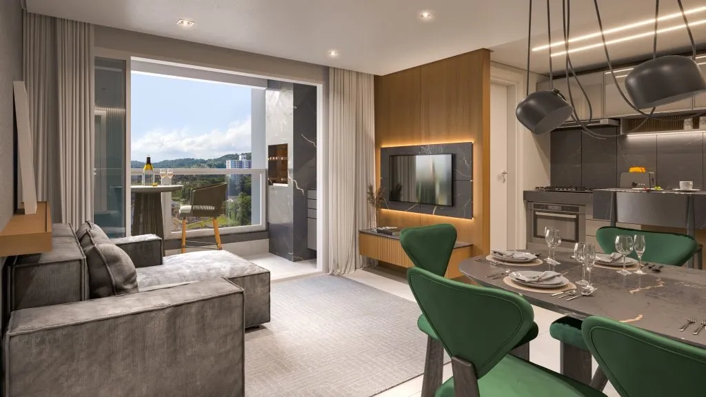 Apartamento com 3 quartos sendo 1 suite, 86 m², à venda por R$ 595.856,00 - Velha - Blumenau/SC proximo a AILOS — foto 3