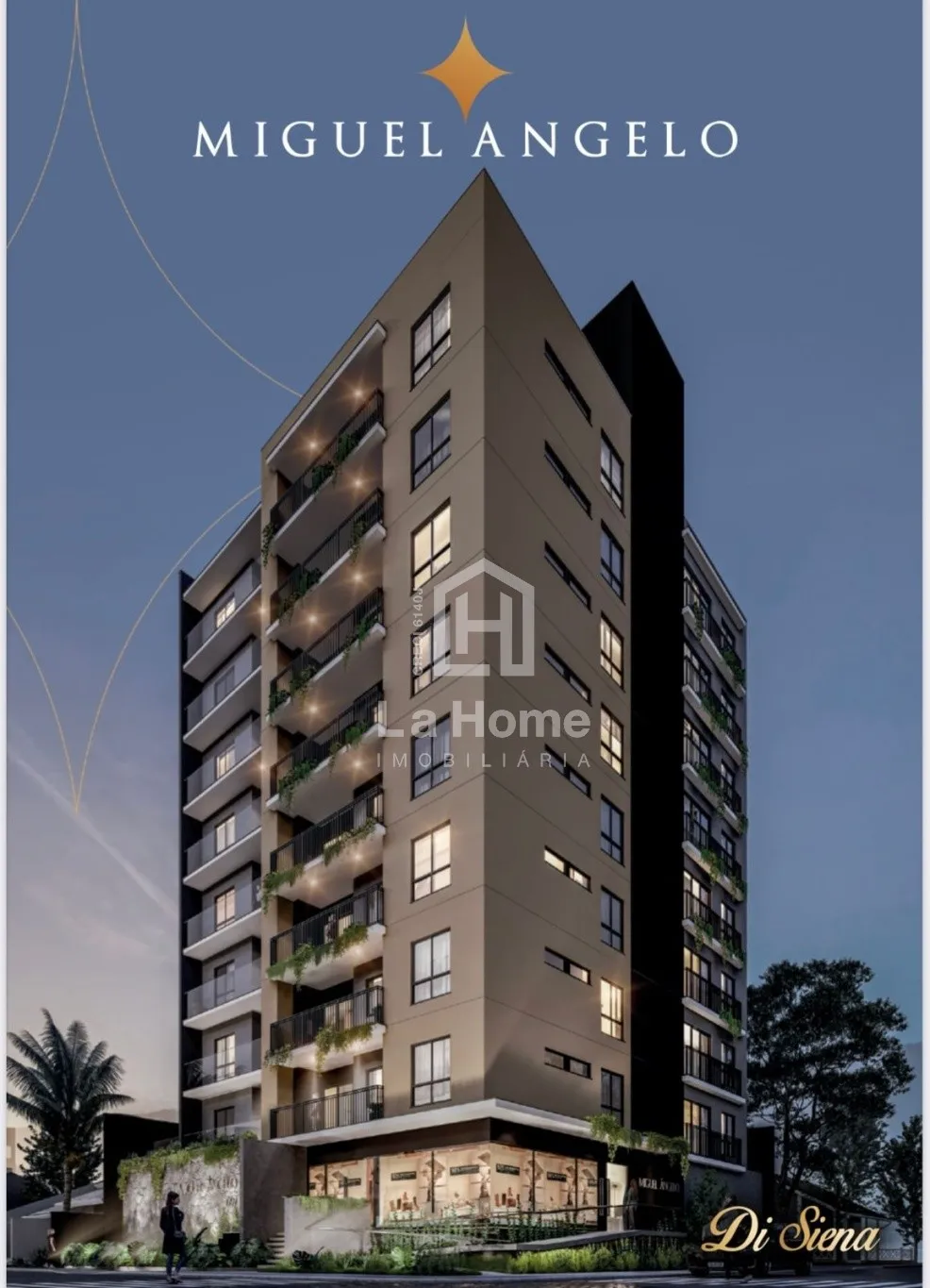 Cobertura duplex à venda com 03 suítes a 300 metros da praia de Navegantes - Meia Praia - Res. Miguel Ângelo - Construtora Di Siena - Entrada + 60 Parcelas + 8 Reforços semestrais / Entrega prevista para Dez/26 — foto 3