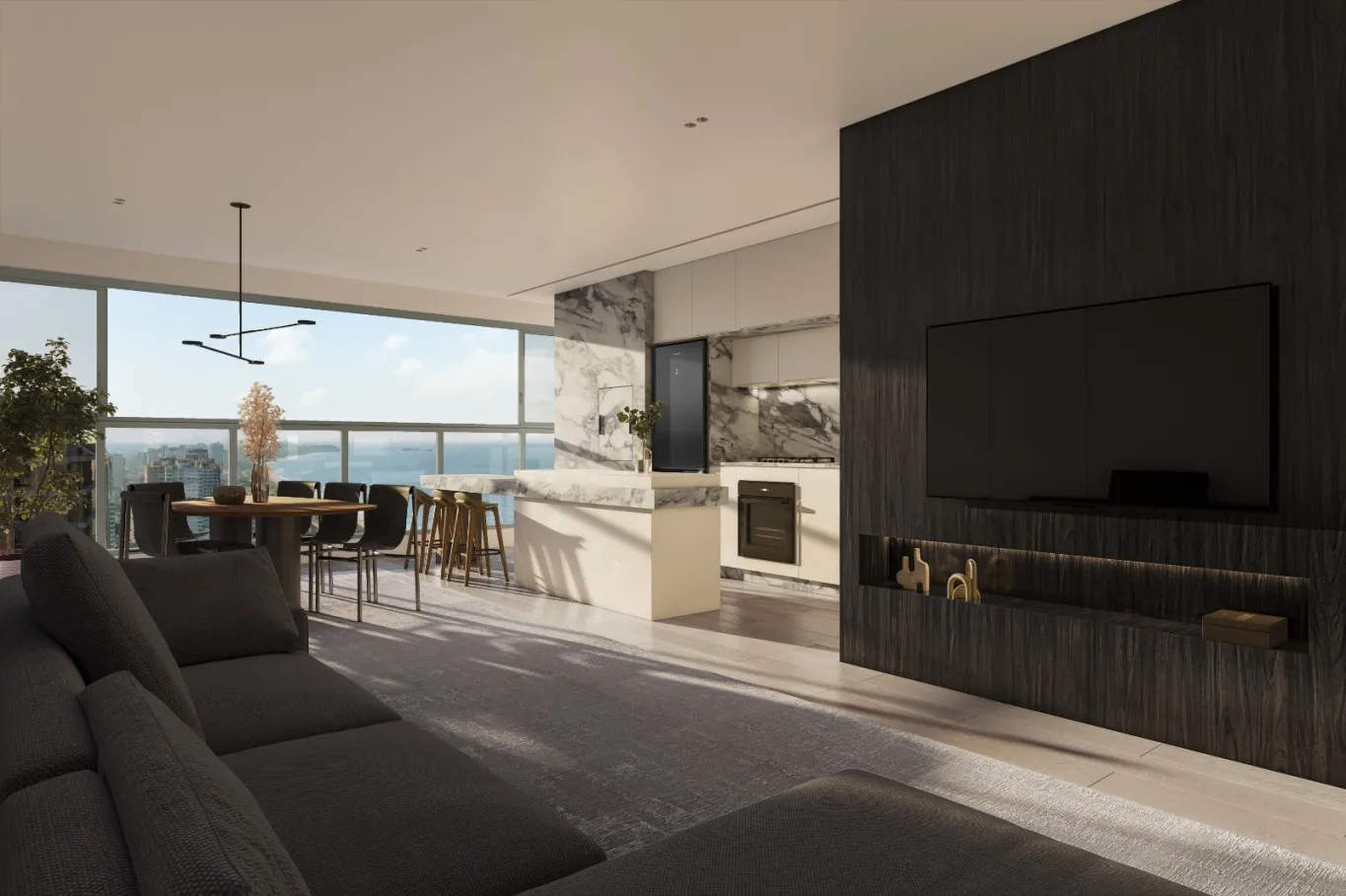 Apartamento de Alto Padrão com 3 suítes, vista mar, localizado no bairro centro em Baln. Piçarras! — foto 4