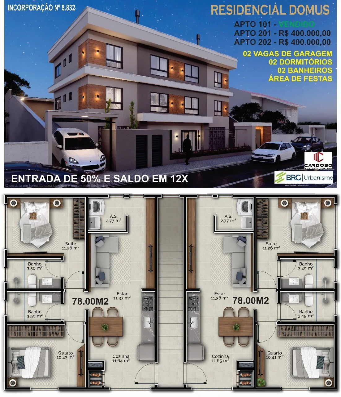 Apartamento NOVO com entrega para o final de 2025. — foto 2