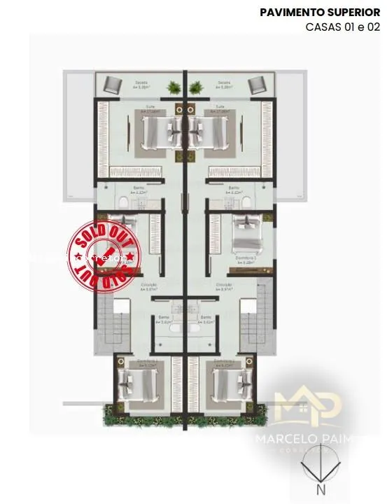 Casa Duplex para Venda em Florianópolis, Campeche, 3 dormitórios, 1 suíte, 2 banheiros, 1 vaga — foto 3