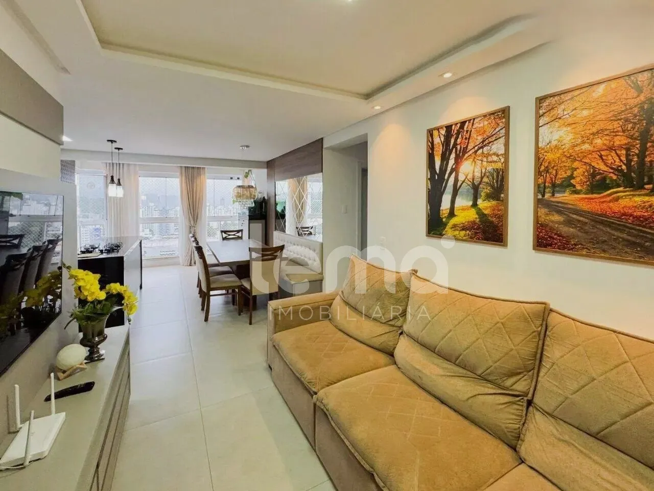 Apartamento mobiliado e equipado com 3 dormitórios, sendo 1 suíte, próximo ao centro de Blumenau. — foto 6