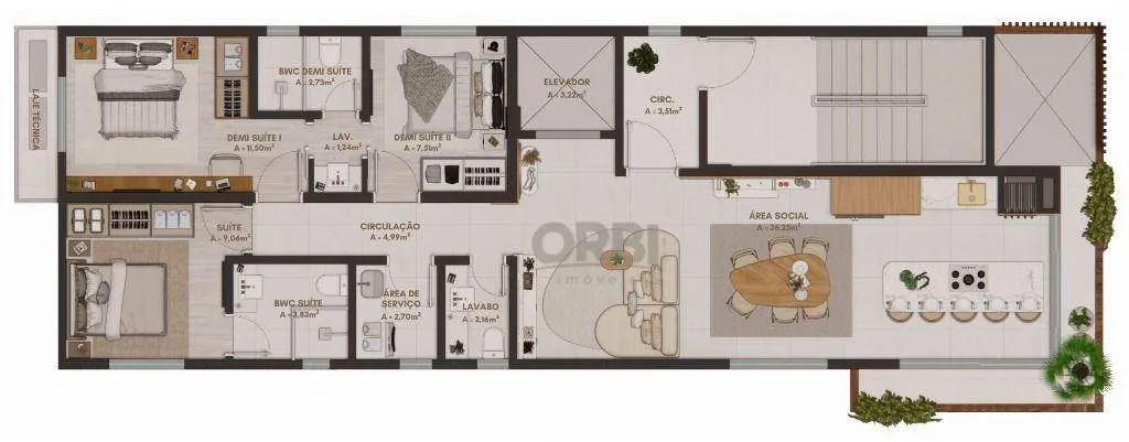 Apartamento com 3 dormitórios à venda, 97 m por R$ 981.931,52 - Itacolomi - Balneário Piçarras/SC — foto 3
