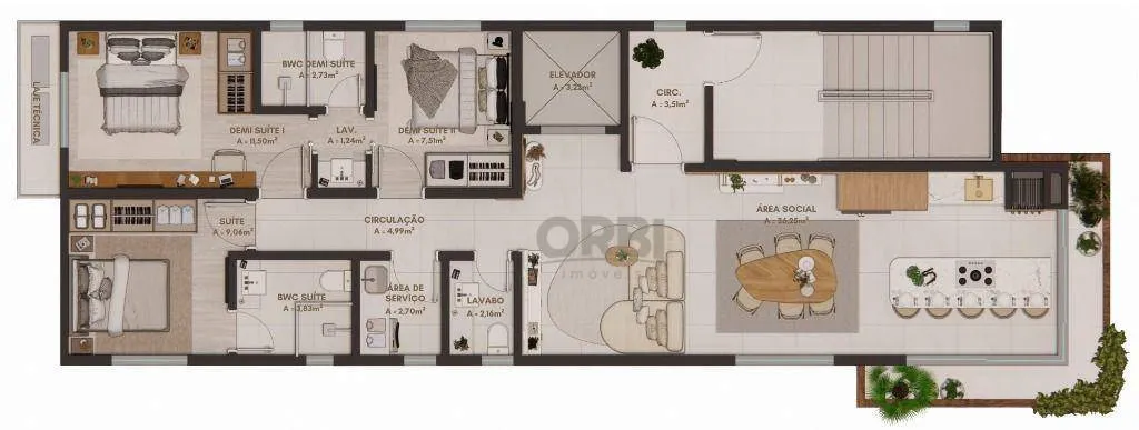 Apartamento com 3 dormitórios à venda, 97 m por R$ 981.931,52 - Itacolomi - Balneário Piçarras/SC — foto 4
