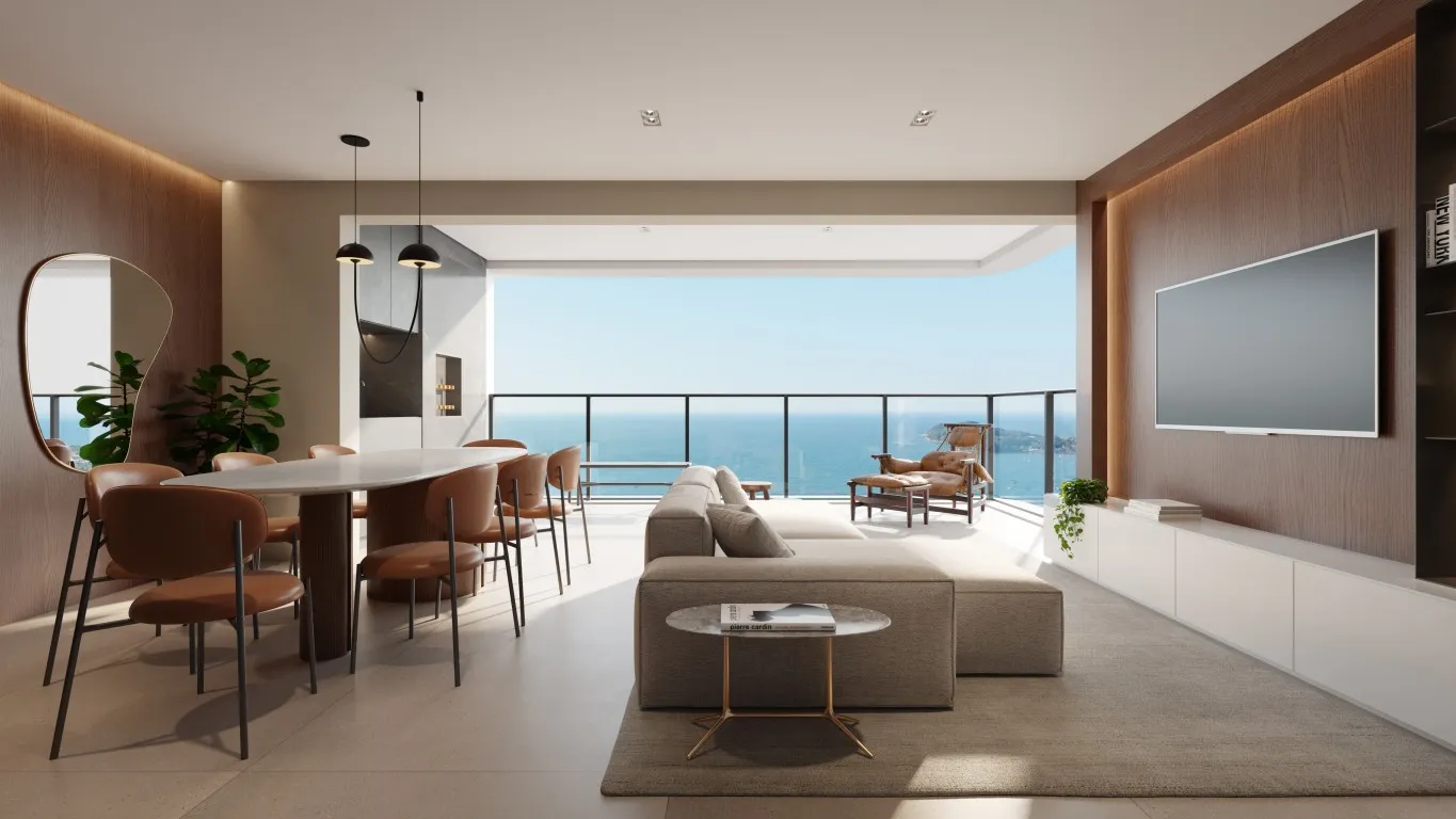 Royal Bay com 2 ou 3 suítes e área de lazer completa com vista mar, no Itacolomi em Baln. Piçarras! (Cód. 21083) — foto 2