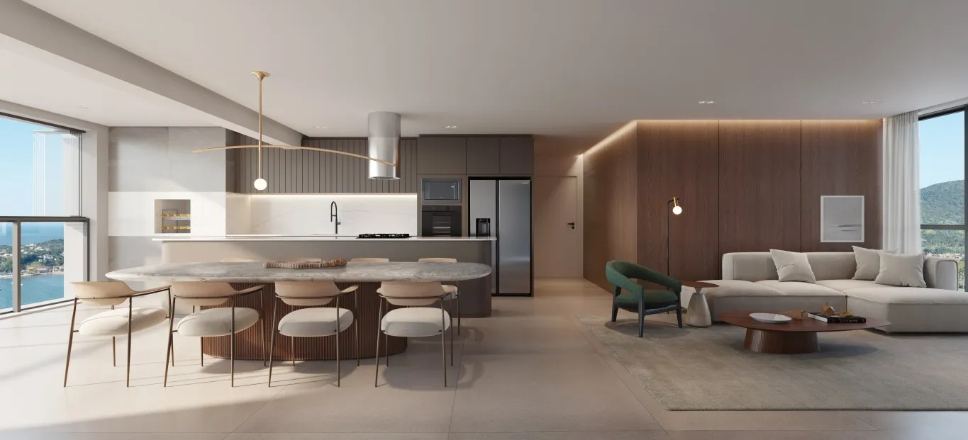 Royal Bay com 2 ou 3 suítes e área de lazer completa com vista mar, no Itacolomi em Baln. Piçarras! (Cód. 21083) — foto 4