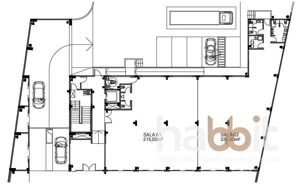 Loja comercial com 435m2 privativos com vitrine para a rua Amazonas, grande circulação de veículos e pessoas, nos 2 andares acima funciona a Academia UX onde gira muitas pessoas, prédio com 3 andares e um Rooftop, e 65 vagas rotativas para clientes. — foto 7