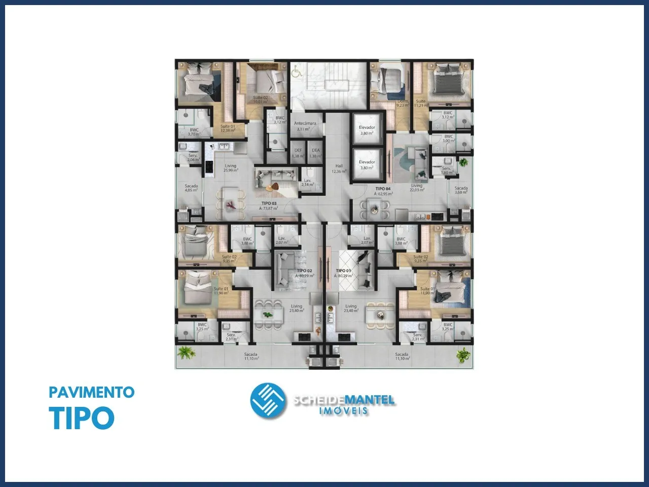 APARTAMENTO NA MEIA PRAIA - NAVEGANTES/SC — foto 6