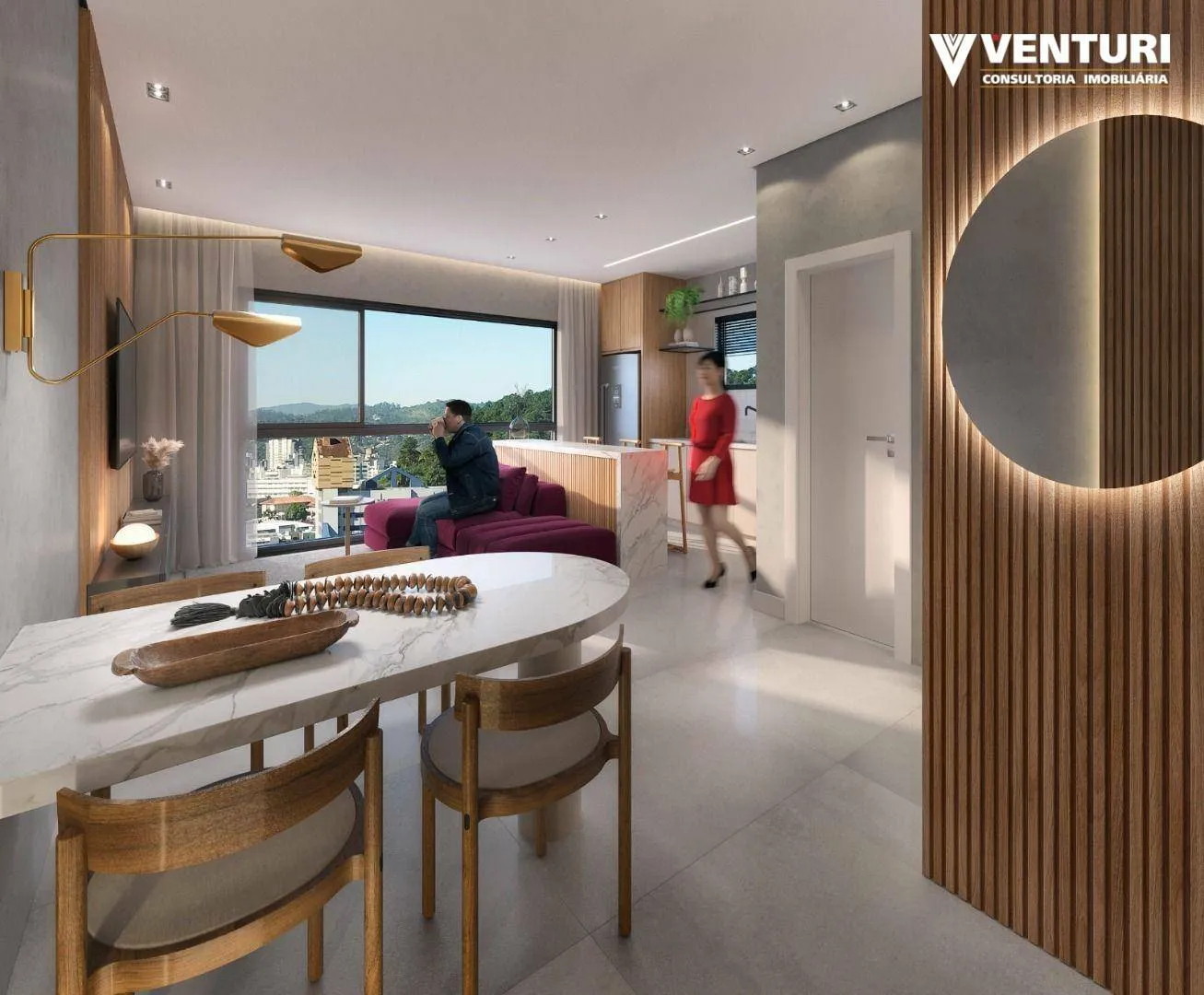 Apartamento com 1 dormitório à venda, 28 m por R$ 310.000,00 - Centro - Blumenau/SC — foto 2
