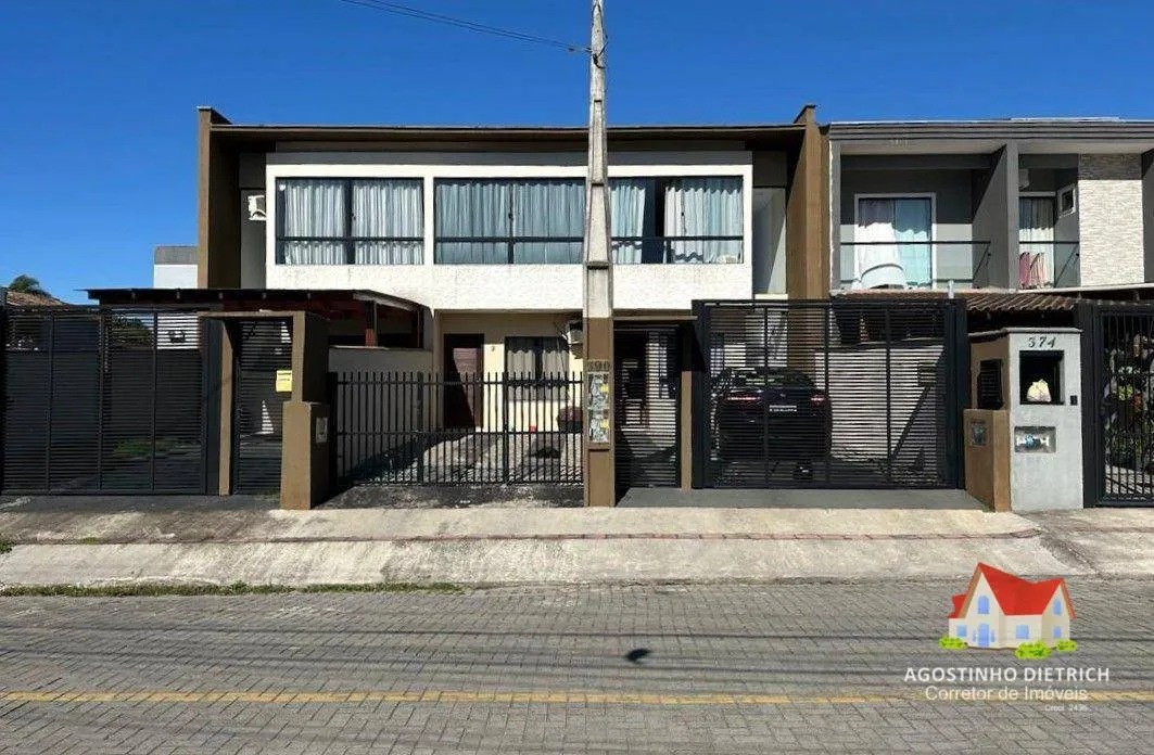 Sobrado Geminado C/115 m2 C/03 Quartos C/Suite + Area C/Churrasq. + 02 Vagas de Garagem No Jardim Iririu! - foto 1