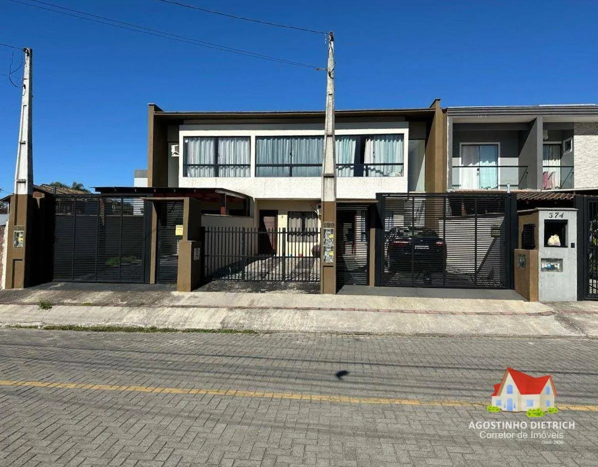 Sobrado Geminado C/115 m2 C/03 Quartos C/Suite + Area C/Churrasq. + 02 Vagas de Garagem No Jardim Iririu! — foto 4