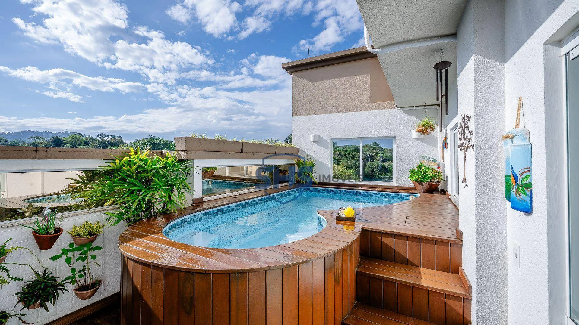 Cobertura plana com piscina no bairro da Velha - foto 1
