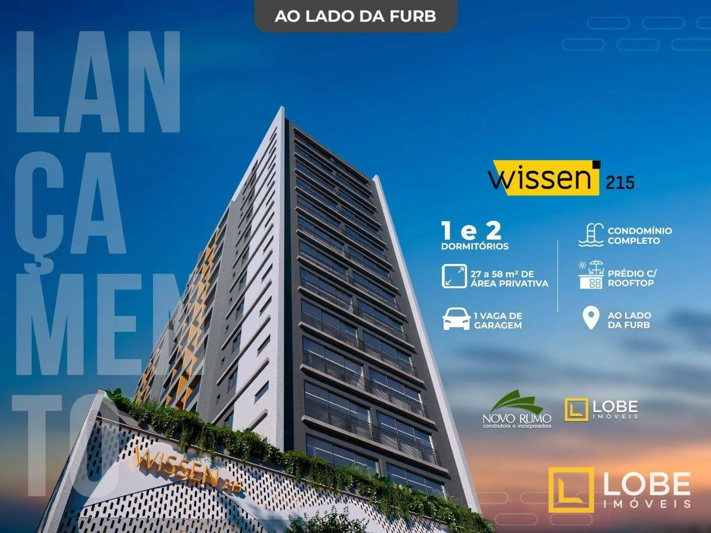 Loft com 1 dormitório à venda com 26m no bairro Itoupava Seca - Blumenau/SC — foto 3