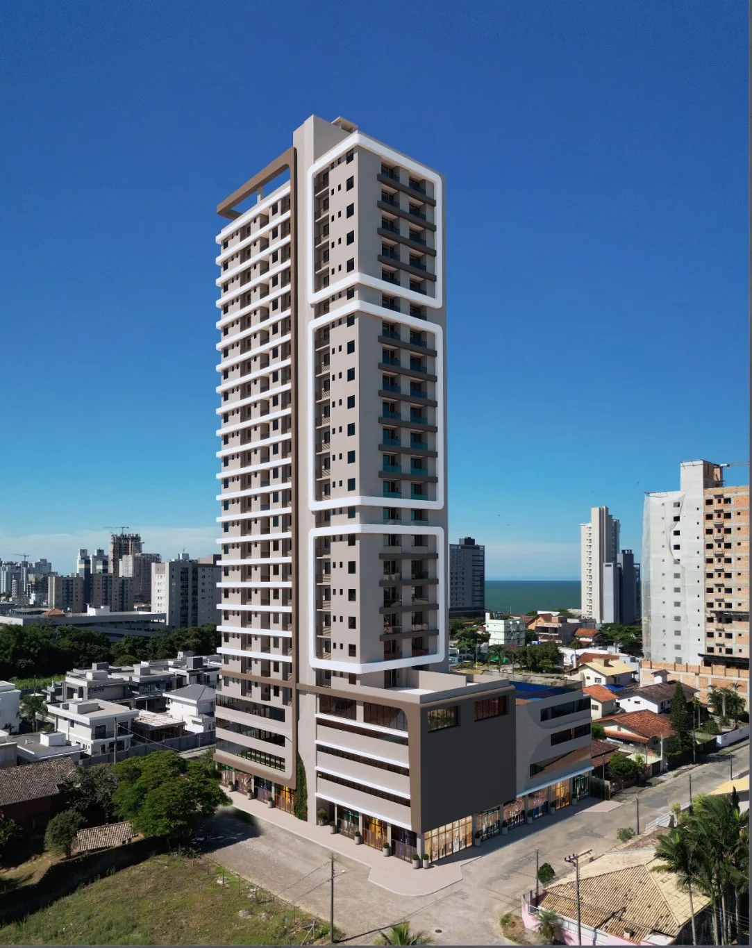 Apartamento alto padrão de acabamento com 04 suítes e 03 vagas de garagem, no Unique Home no bairro Centro em Balneário Piçarras! — foto 2