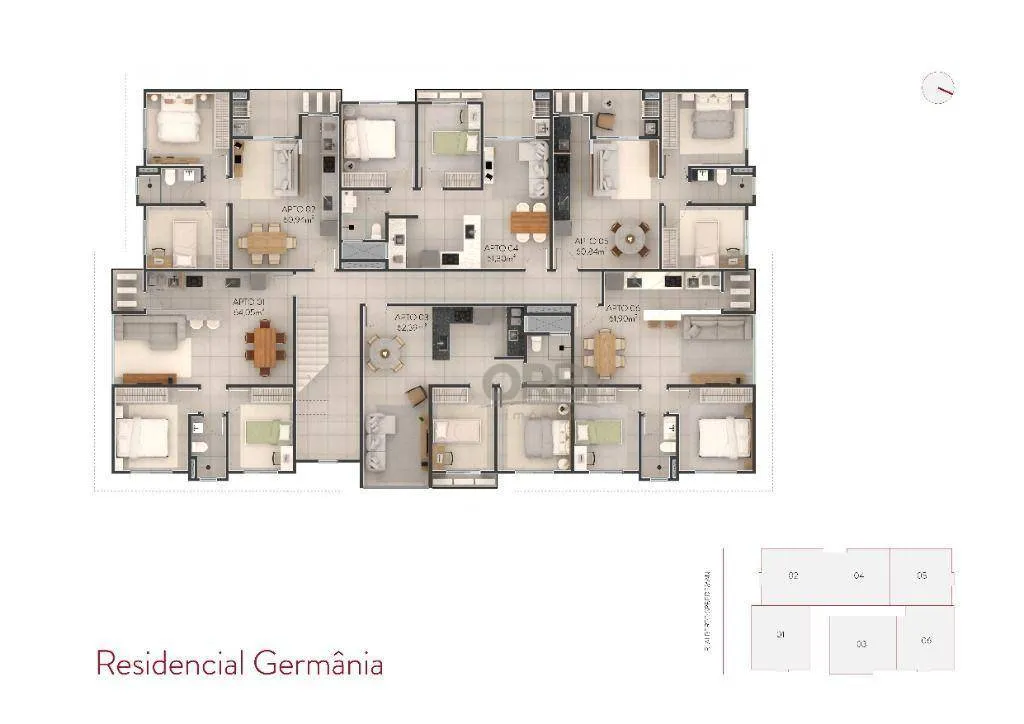 Apartamento com 2 dormitórios à venda, 62 m por R$ 394.000,00 - Ribeirão Areia - Pomerode/SC — foto 7