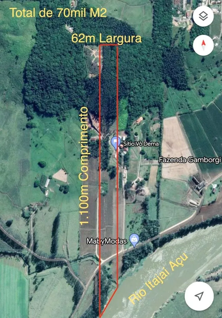 Terreno à venda, 33363 m por R$ 1.669.000,00 - Lagoa - Gaspar/SC - foto 1