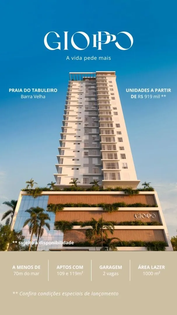 Apartamento à venda, 119 m por R$ 1.127.542,37 - Tabuleiro - Barra Velha/SC - foto 1