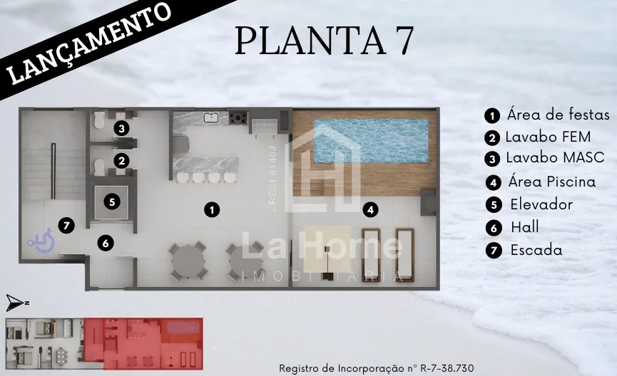 Apartamento em Construção com 03 suítes e a 250 metros do mar, à venda em Balneario de Piçarras - Entrega prevista para Dezembro/2026 — foto 7