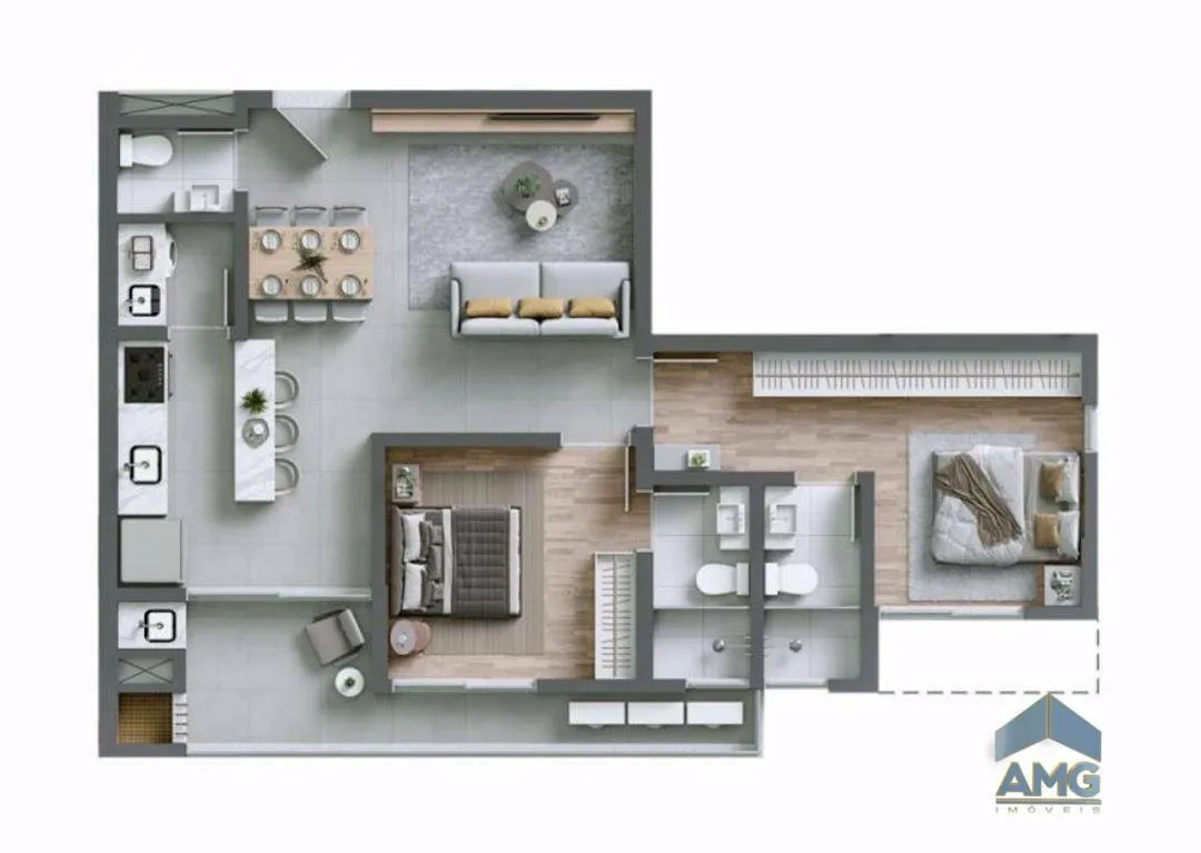 Apartamento com 3 dormitórios à venda, 105 m por R$ 920.000,00 - Velha - Blumenau/SC — foto 5