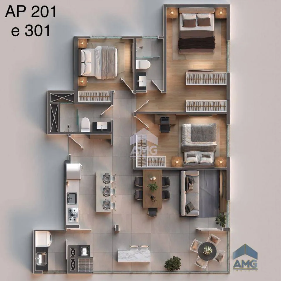 Apartamento com 3 dormitórios à venda, 92 m por R$ 879.183,26 - Centro - Piçarras/SC — foto 6