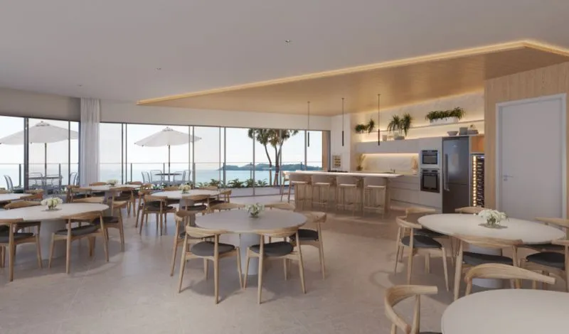 Apartamento frente para o mar com um grande terraço tendo 4 quartos sendo 2 suítes em Penha/SC — foto 3