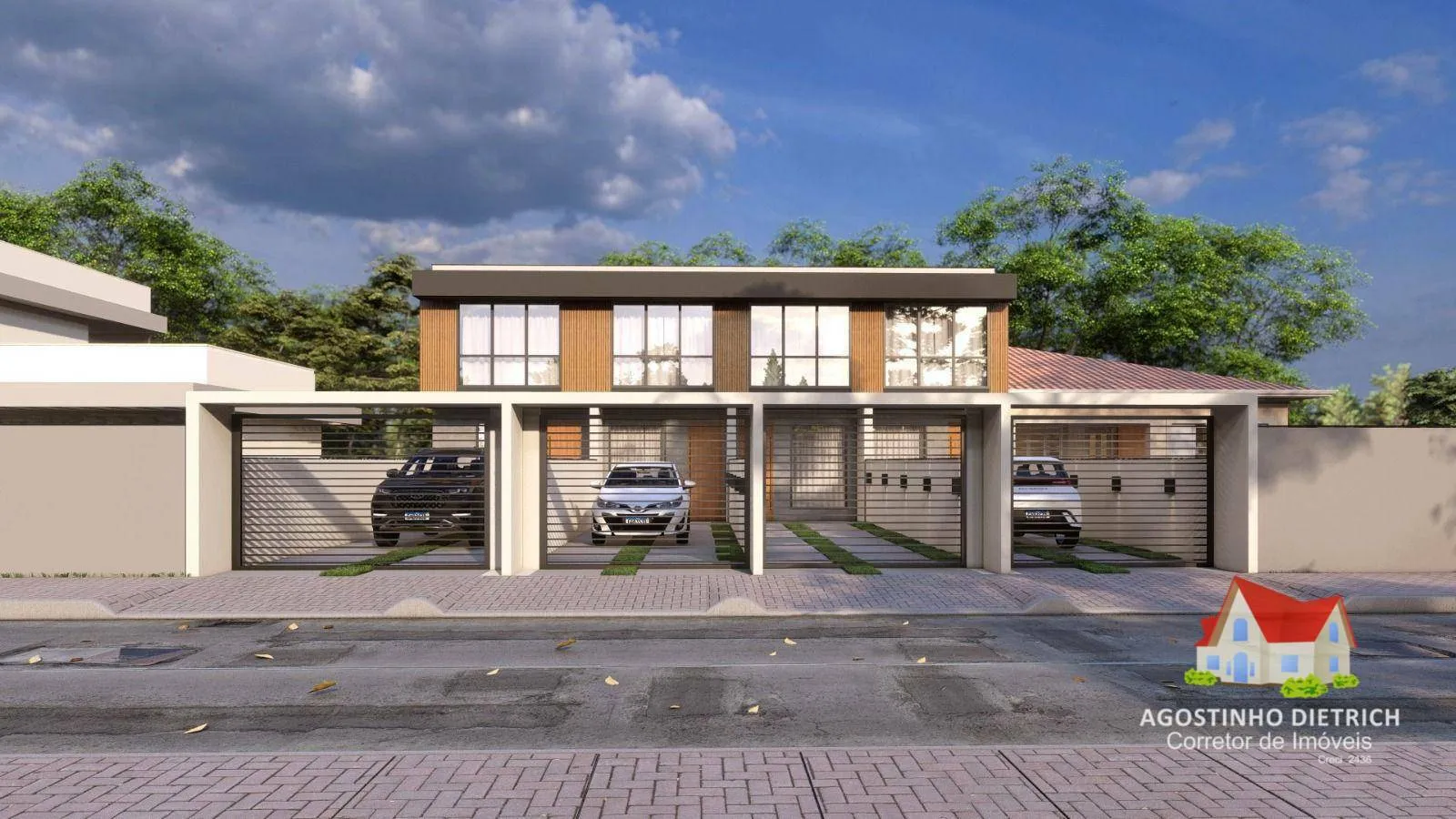 Sobrados Geminados C/02 Suites a 03 Quartos C/Suite + 02 Vagas de Garagens + Espaco aos Fundos No Comasa ! - foto 1