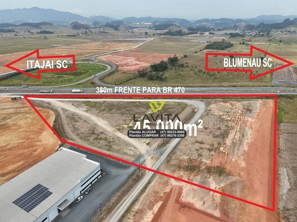 Terreno Comercial ou Industrial para Aluguel, Locação - BR 470 - Novo Acesso a Ilhota - Bairro Margem Esquerda - Ilhota SC | La Vita Imóveis — foto 3