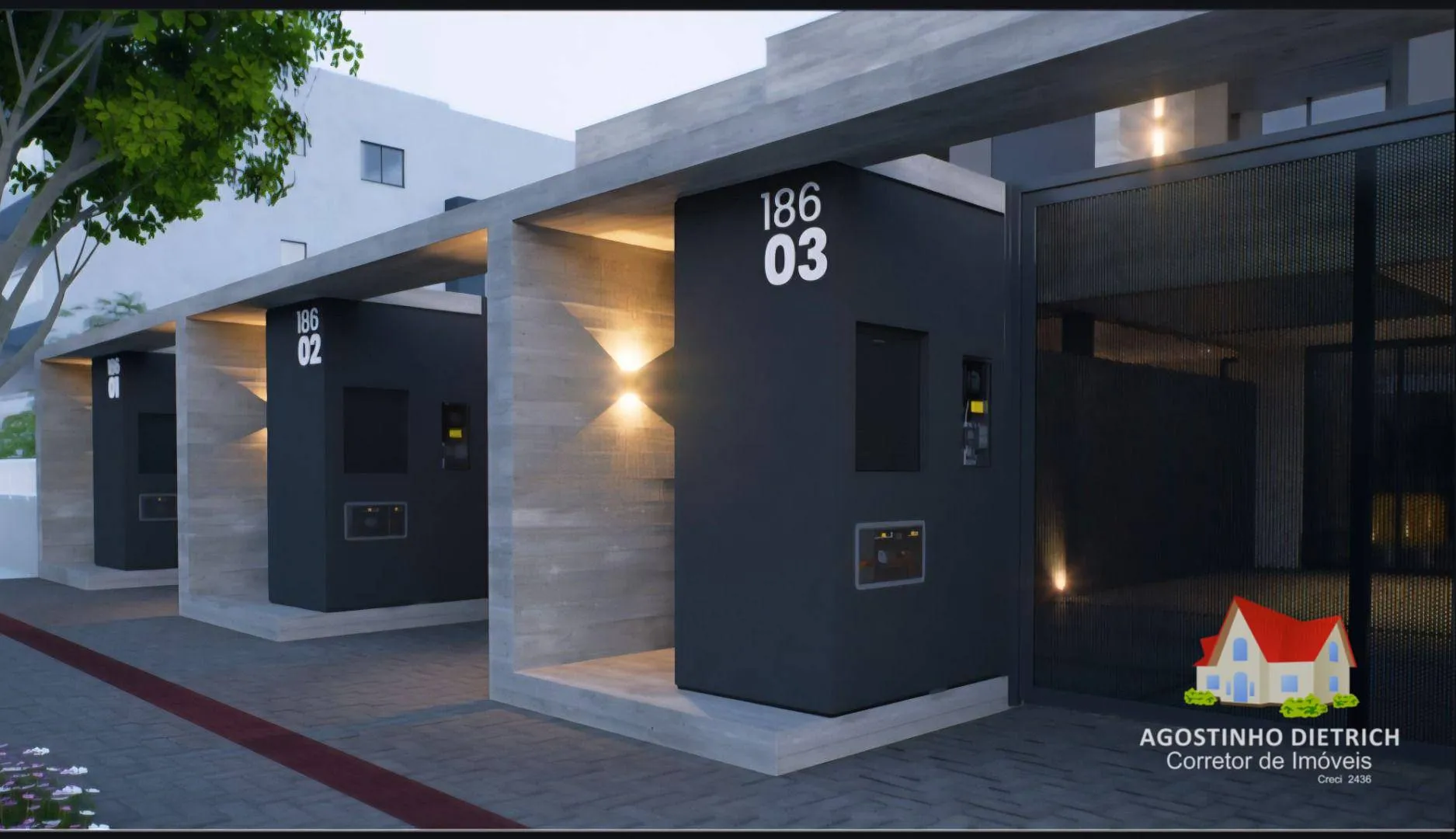 Sobrados Geminados C/Arquitetura Moderna C/03 Quartos C/Suite + 02 Vagas de Garagem + Espaco aos Fundos No Bairro Iririu! — foto 5