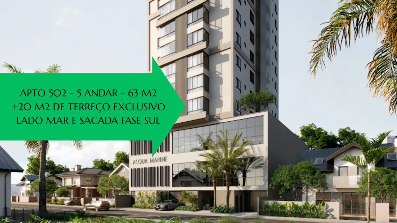 Apartamento com 2 quartos COM TERRAÇO a 220 metros do mar em Balneário Piçarras - foto 1