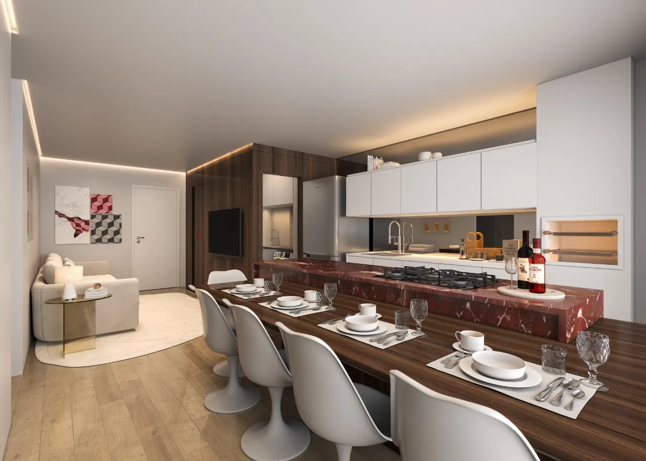 Apartamento no Edifício ART com 1 suíte + 1 demi-suíte (2 quartos) à venda no bairro América em Joinville a partir de R$ 771.882,24. — foto 3