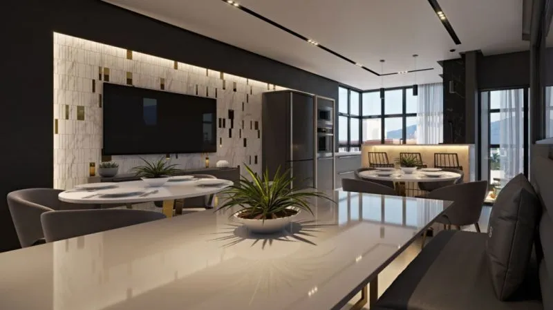 Apartamento na planta diferenciado com 1 suíte e 1 dormitório na cidade de Porto Belo — foto 3