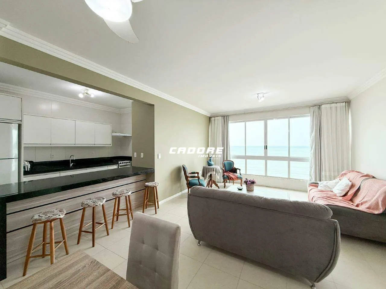 Apartamento com vista mar permanente para locação em Meia Praia - Itapema I Cadore Imóveis — foto 2
