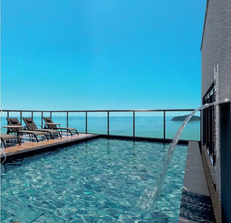 Apartamento terraço, com 3 dormitórios e vista Mar lateral em Balneário Piçarras. - foto 1