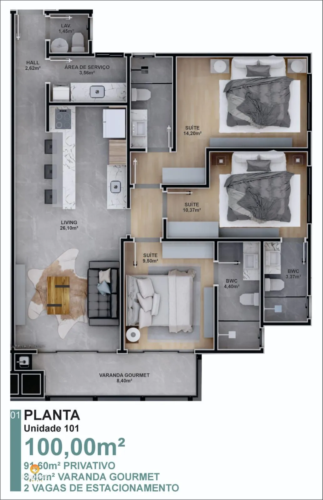 Apartamentos à apenas 375m do Mar em Balneário Piçarras-SC — foto 3