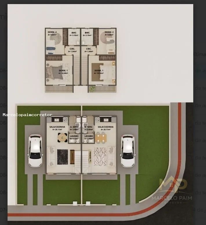 Sobrado para Venda em Palhoça, Bela Vista, 2 dormitórios, 1 banheiro, 1 vaga — foto 5