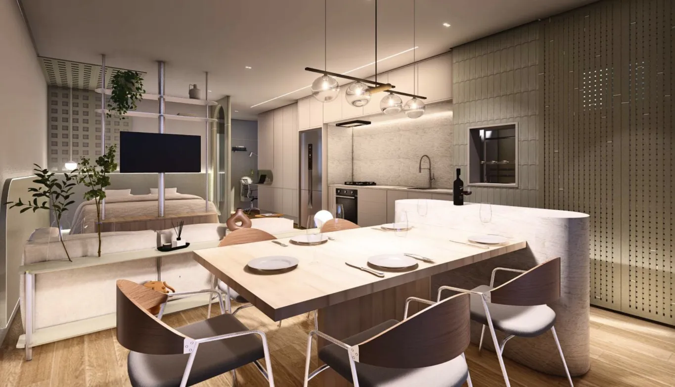 Apartamento compacto de luxo com 44m + churrasqueira + 1 vaga - foto 1